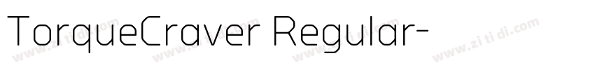 TorqueCraver Regular字体转换